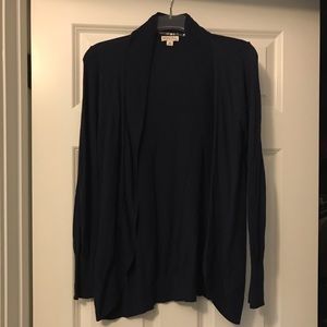 Women’s open front navy cardigan